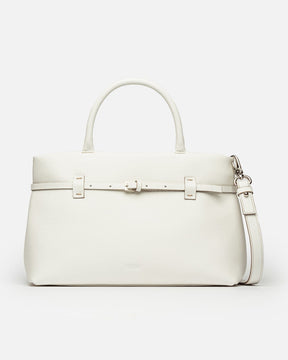 Cartera de mano Bay en cuero graneado