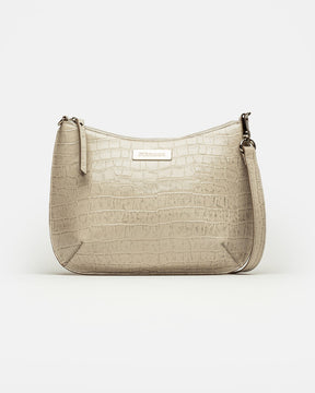 Bandolera Mia en cuero croco