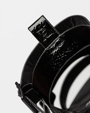 Sandalia media Nina en efecto cuero