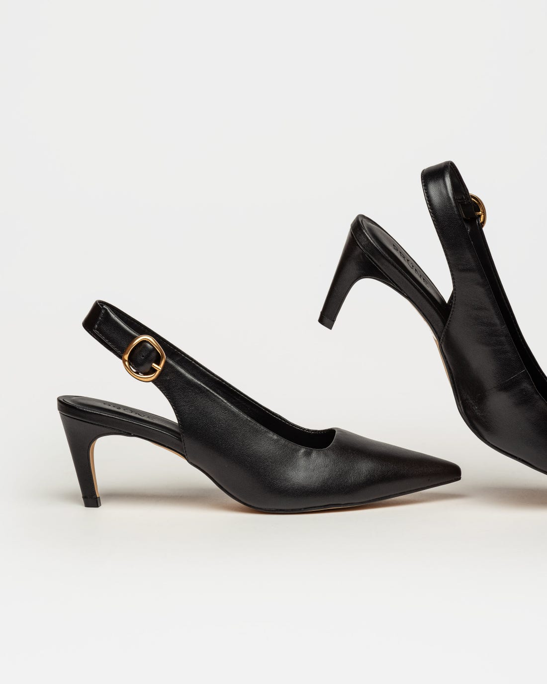 Stiletto Milan en cuero liso