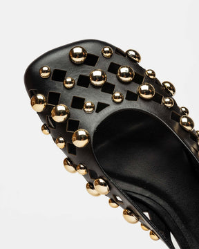 Mule Diane en cuero liso