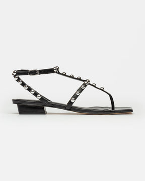 Sandalia baja Aurora en cuero liso